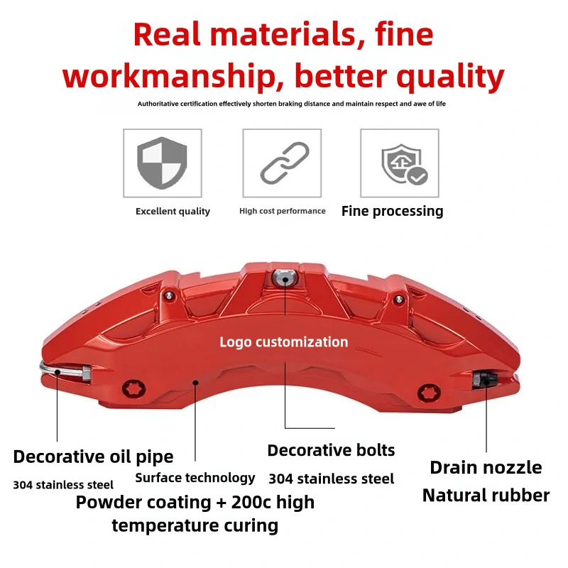 Brake Caliper Covers Aluminum Front & Rear